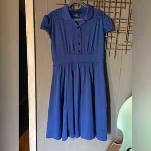 Rock Steady blue collared dress